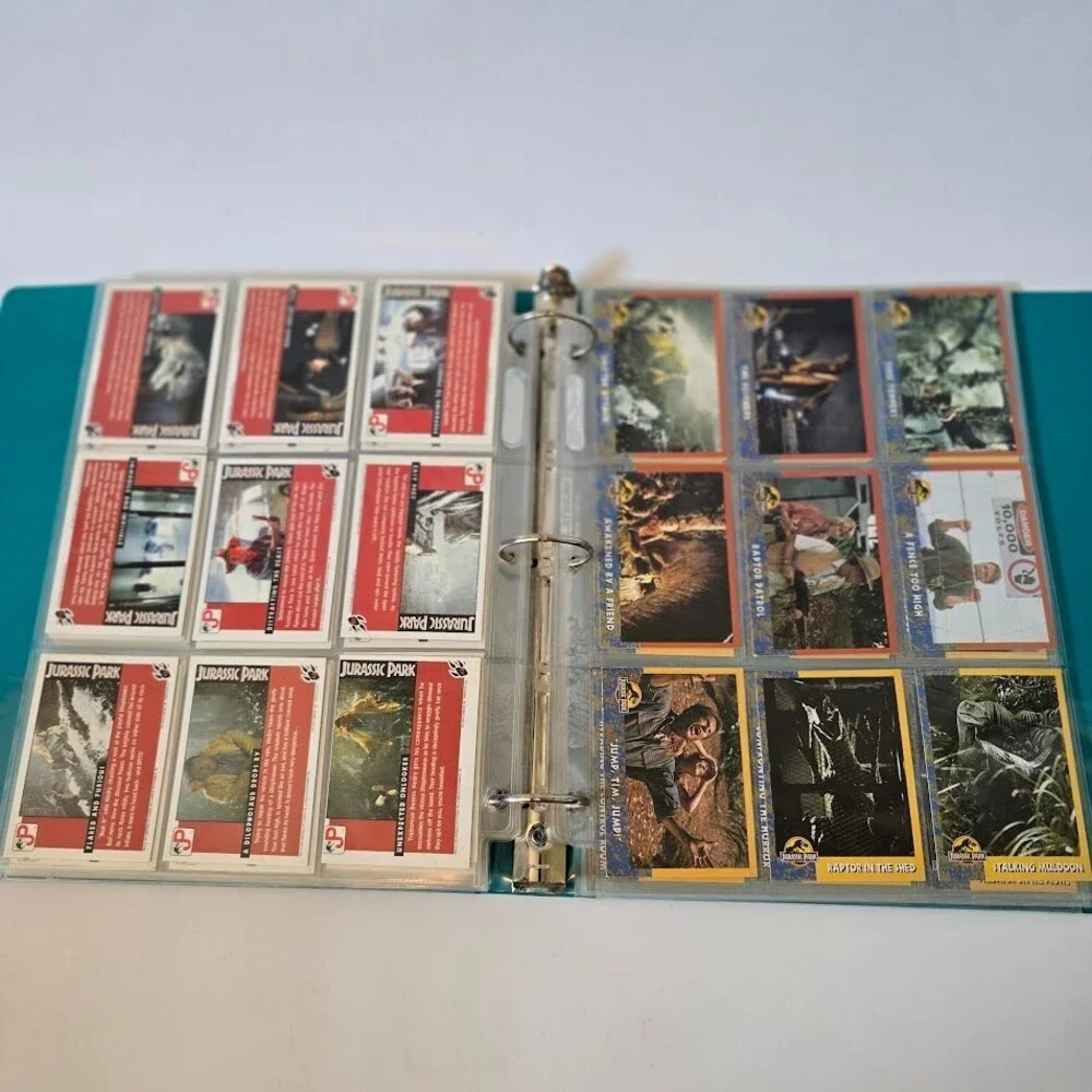 VTG 1993 Topps Jurassic Park Complete Set 1-88 w/Sticker Puzzle